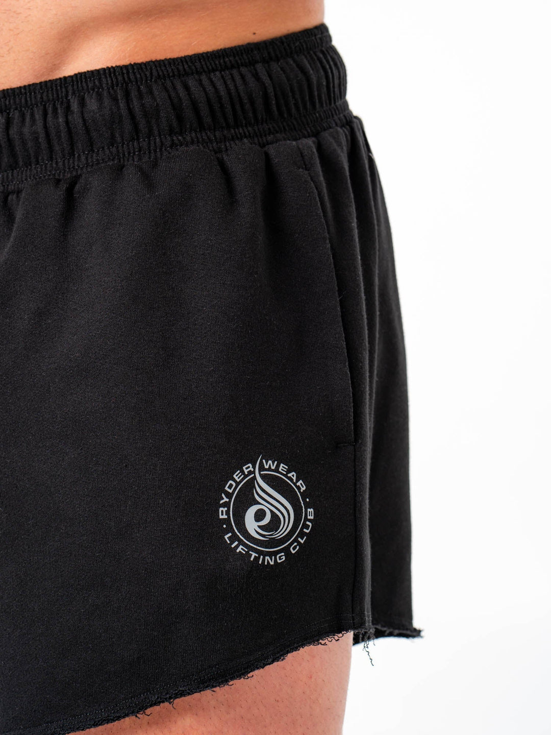 3" Fleece Shorts - Black Clothing Ryderwear