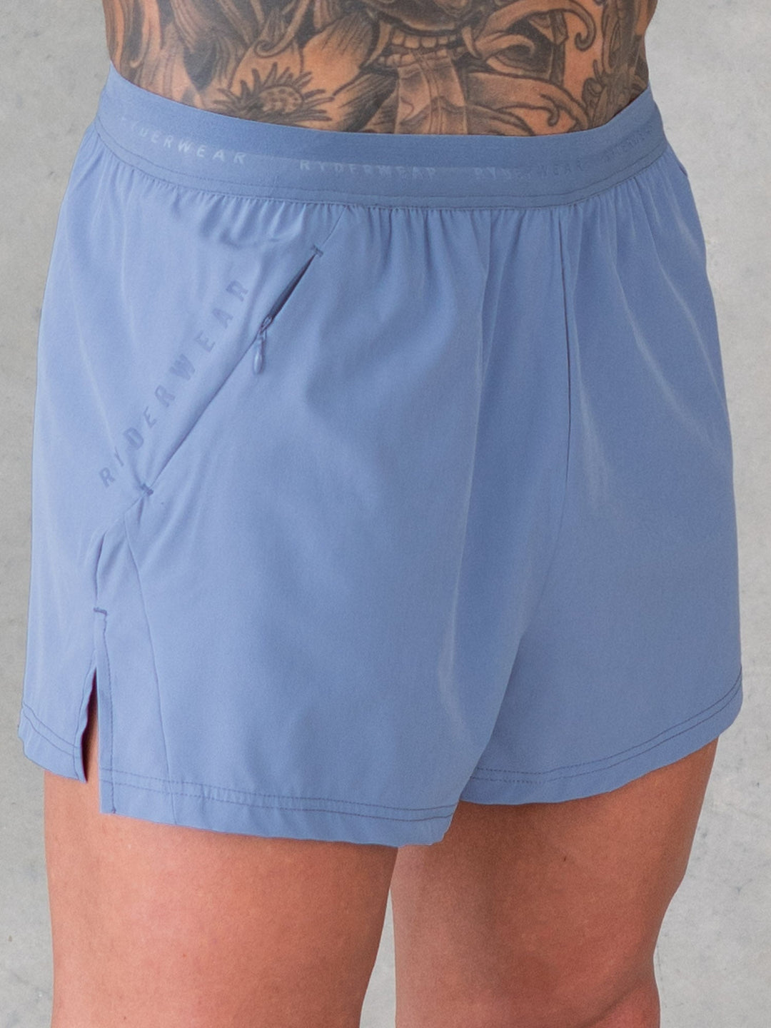 3" Training Shorts - Denim Blue Clothing Ryderwear