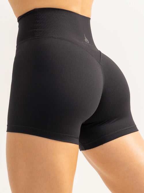 Activate High Waisted Shorts Black