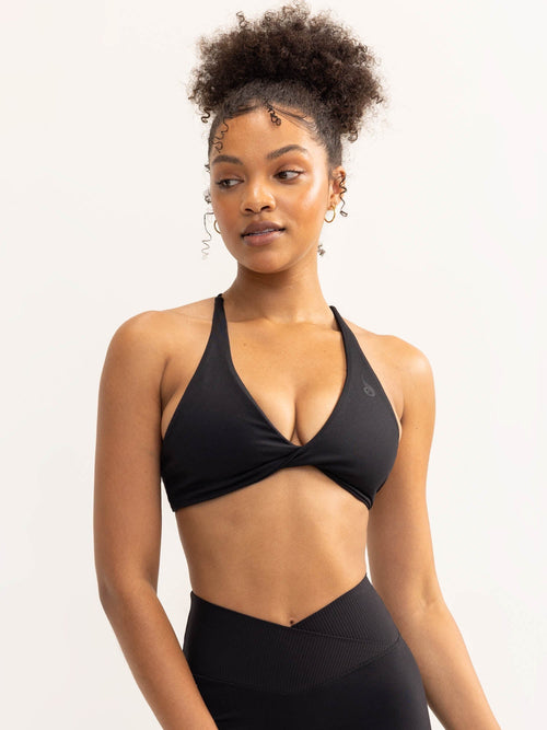 Activate Twist Sports Bra Black blue