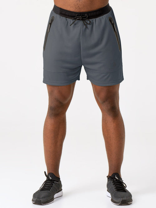 Advance Mesh Short Steel Blue