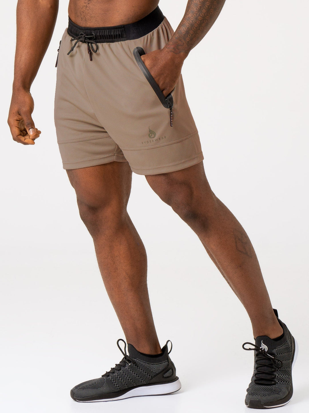 Advance Mesh Short - Taupe Clothing Ryderwear