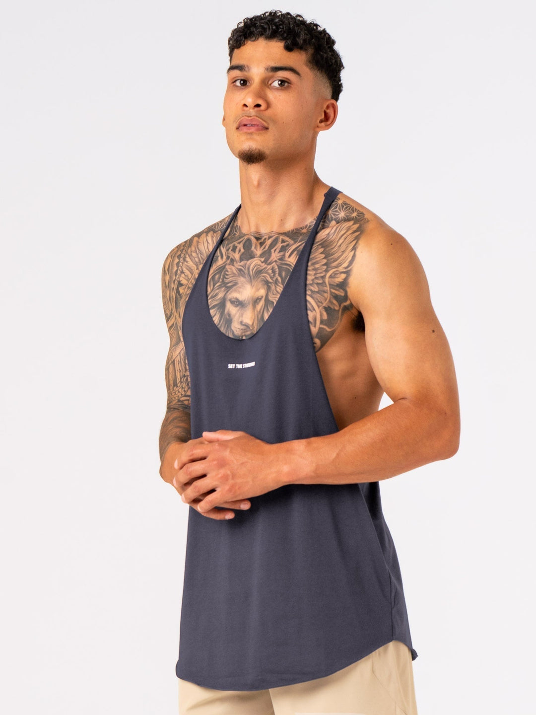 Arnie T-Back - Charcoal Clothing Ryderwear