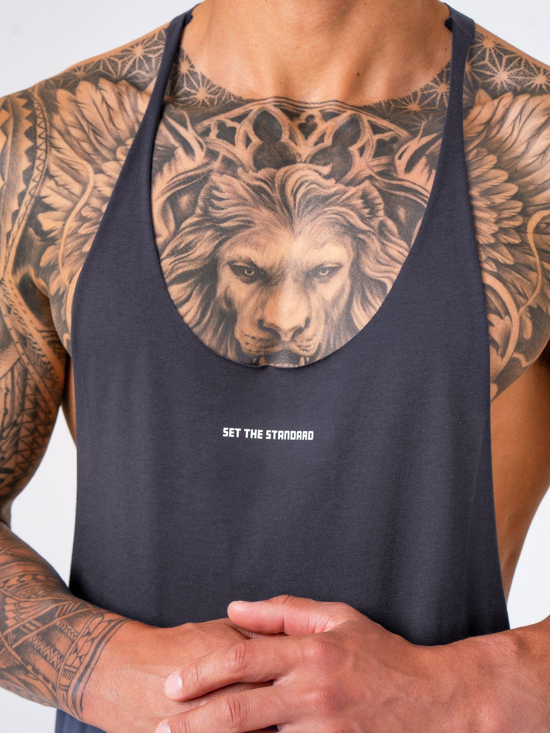 Arnie T-Back - Charcoal Clothing Ryderwear