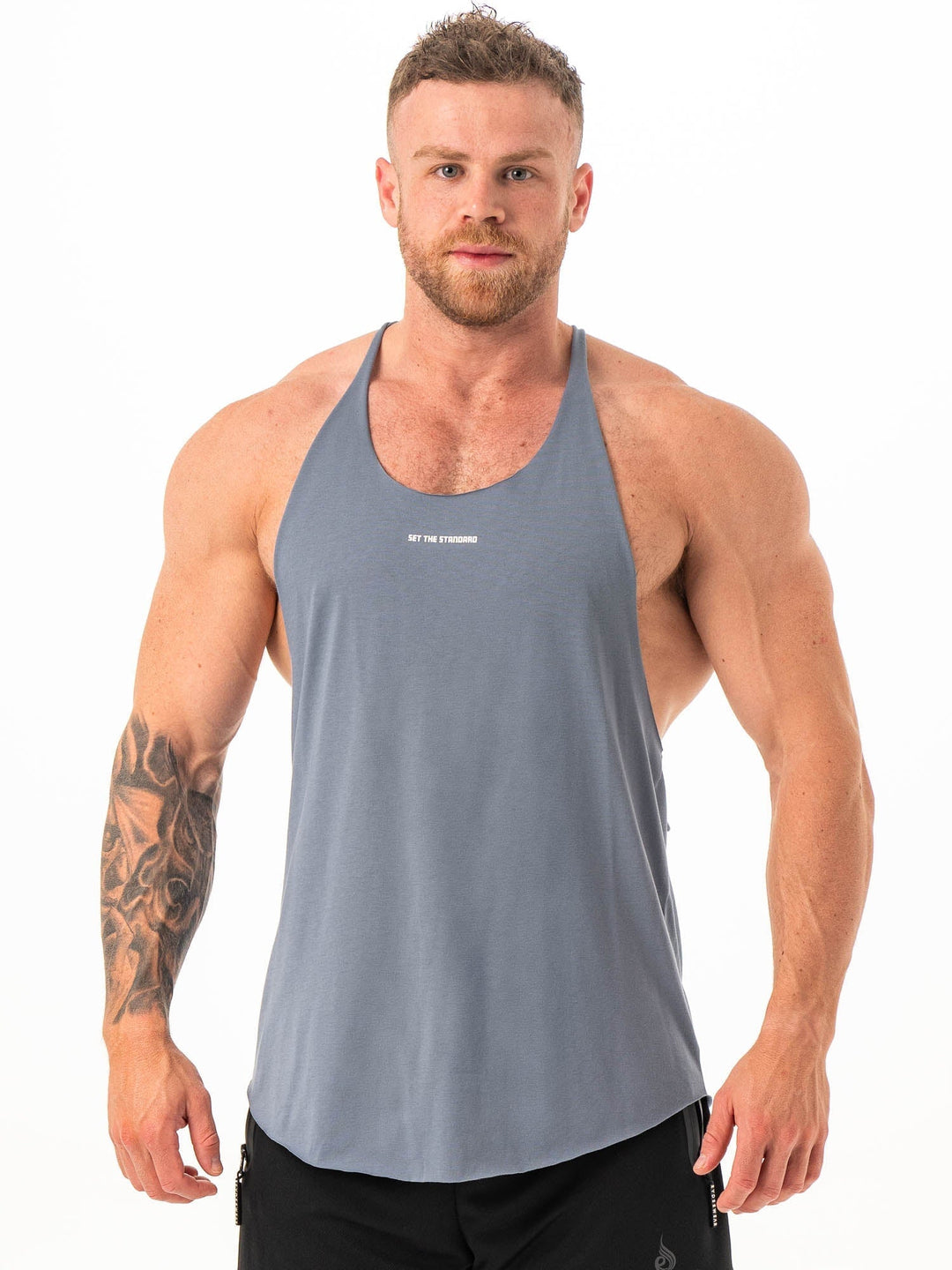 Arnie T-Back - Steel Blue Clothing Ryderwear