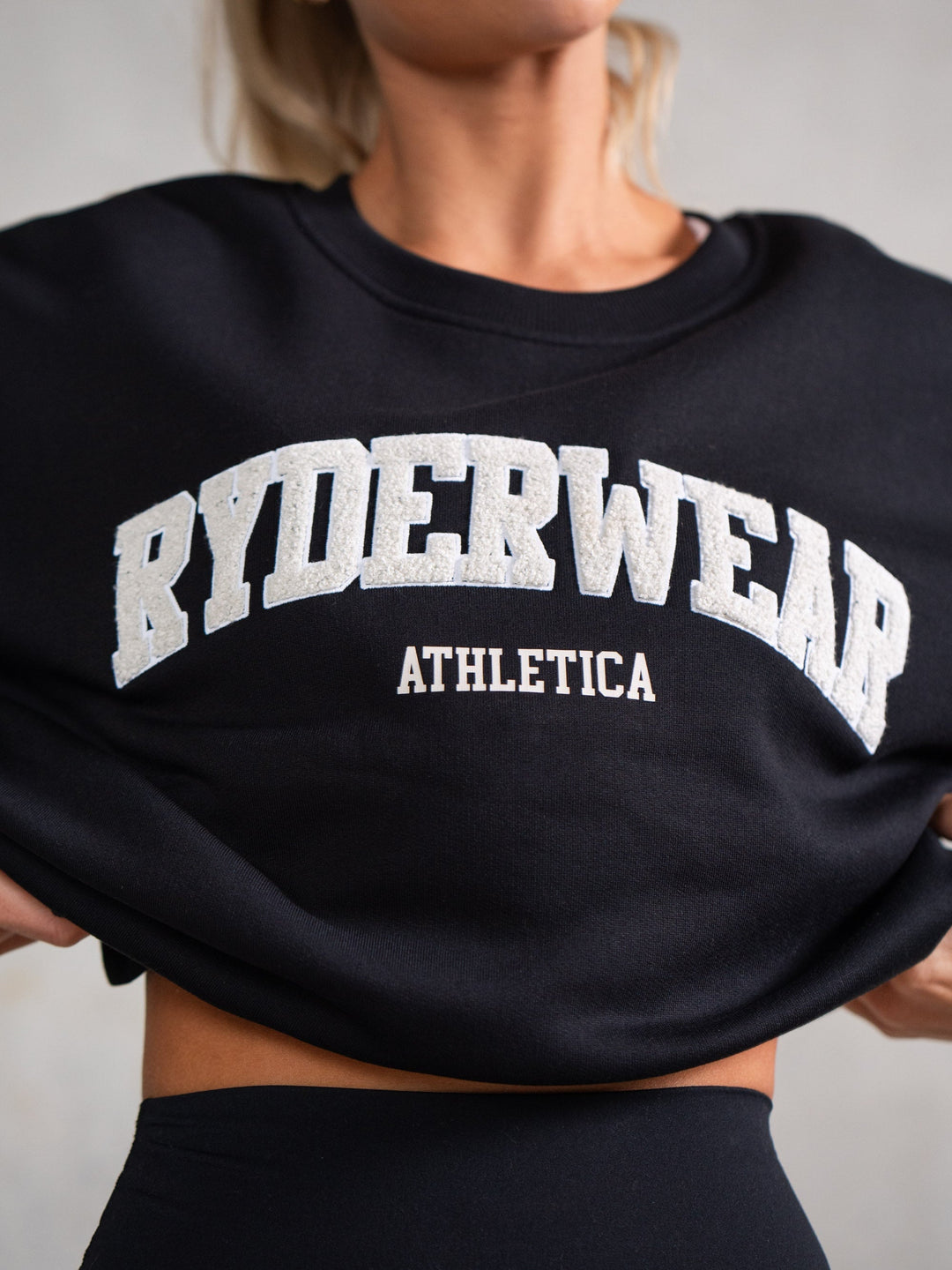 Athletica Sweater - Black Clothing Ryderwear