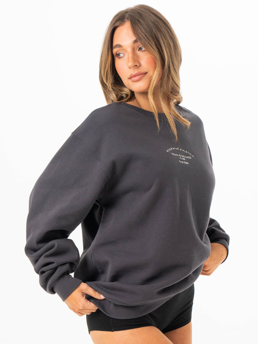 Athletica Sweater - Charcoal Clothing Ryderwear