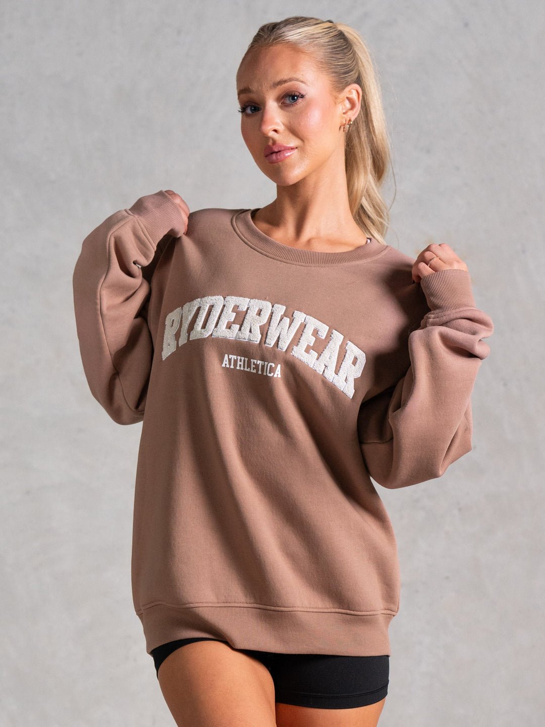 Athletica Sweater - Mocha Clothing Ryderwear