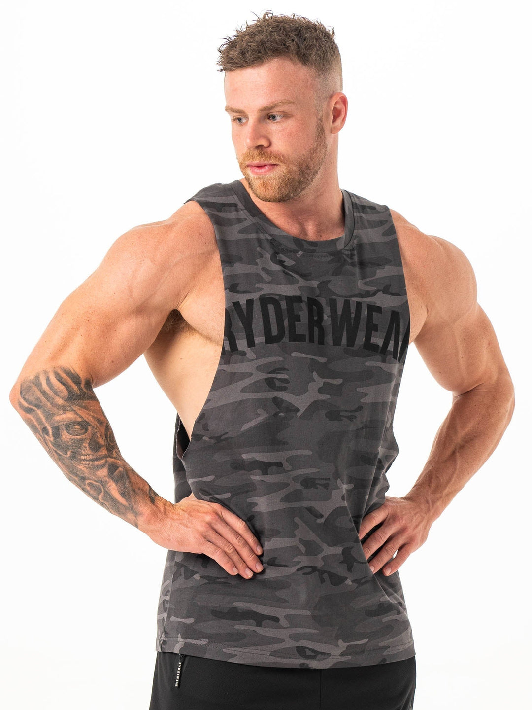 Baller Tank - Black Camo Clothing Ryderwear