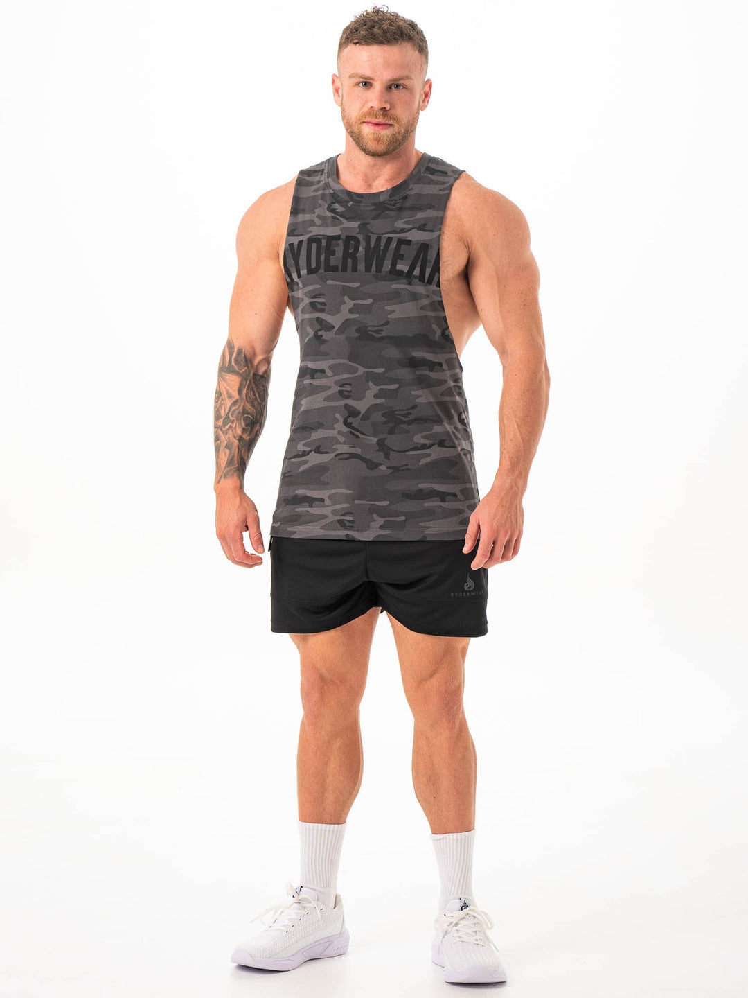 Baller Tank - Black Camo Clothing Ryderwear