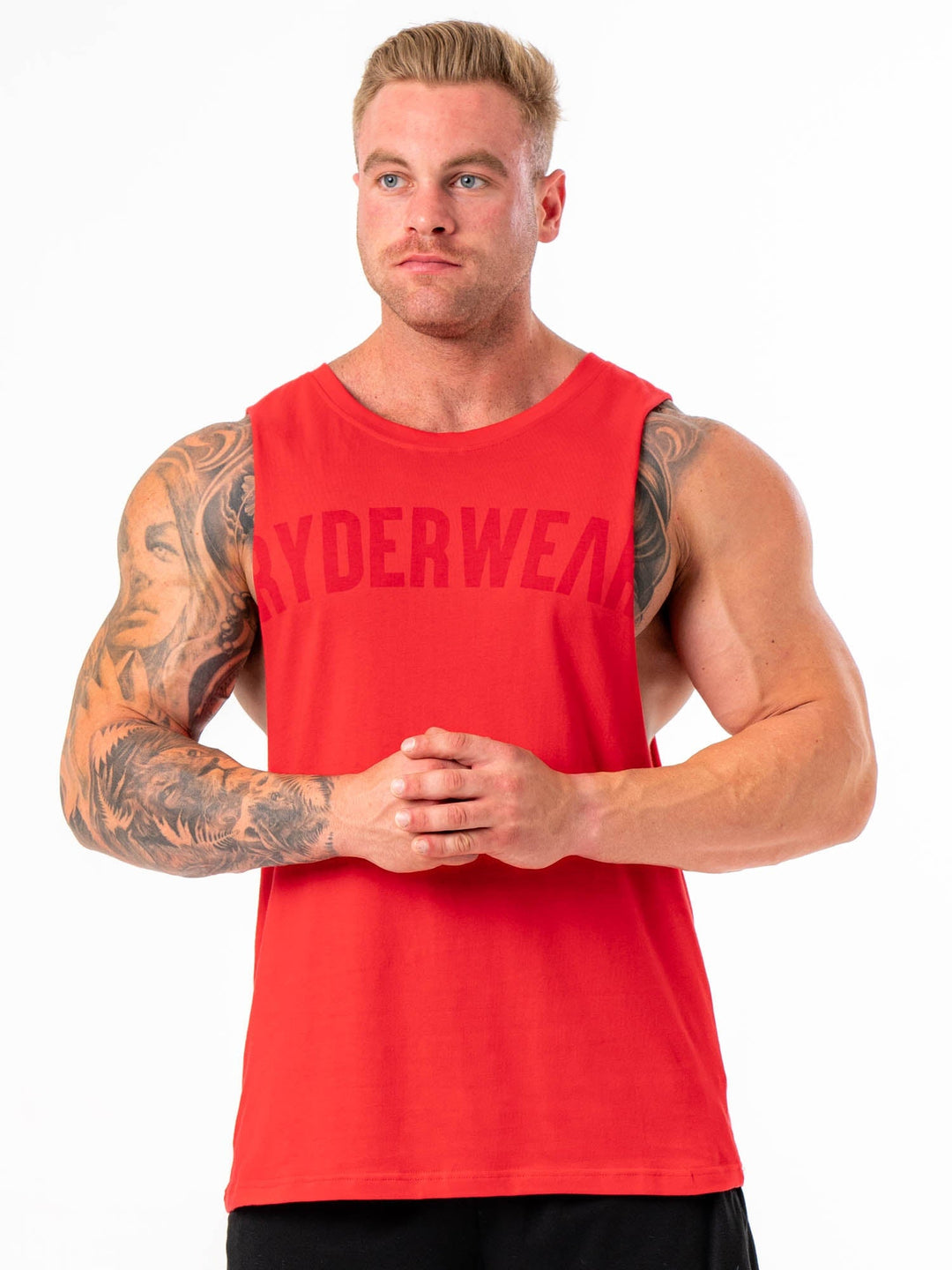 Baller Tank - Red Clothing Ryderwear