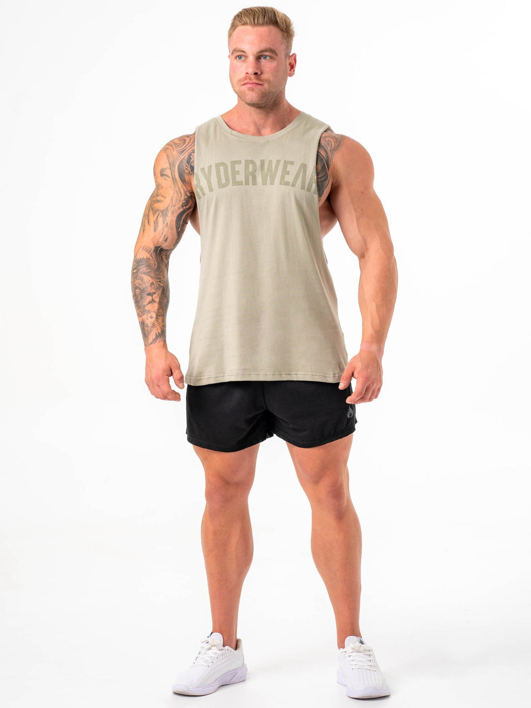 Baller Tank - Sage Green Clothing Ryderwear
