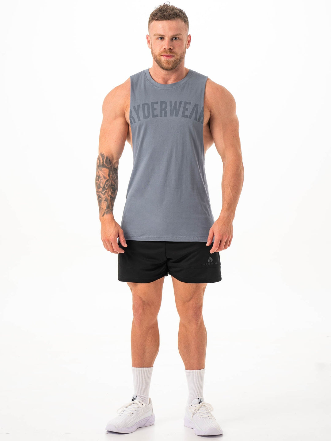 Baller Tank - Steel Blue Clothing Ryderwear