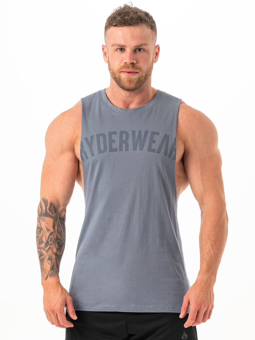 Baller Tank - Steel Blue Clothing Ryderwear