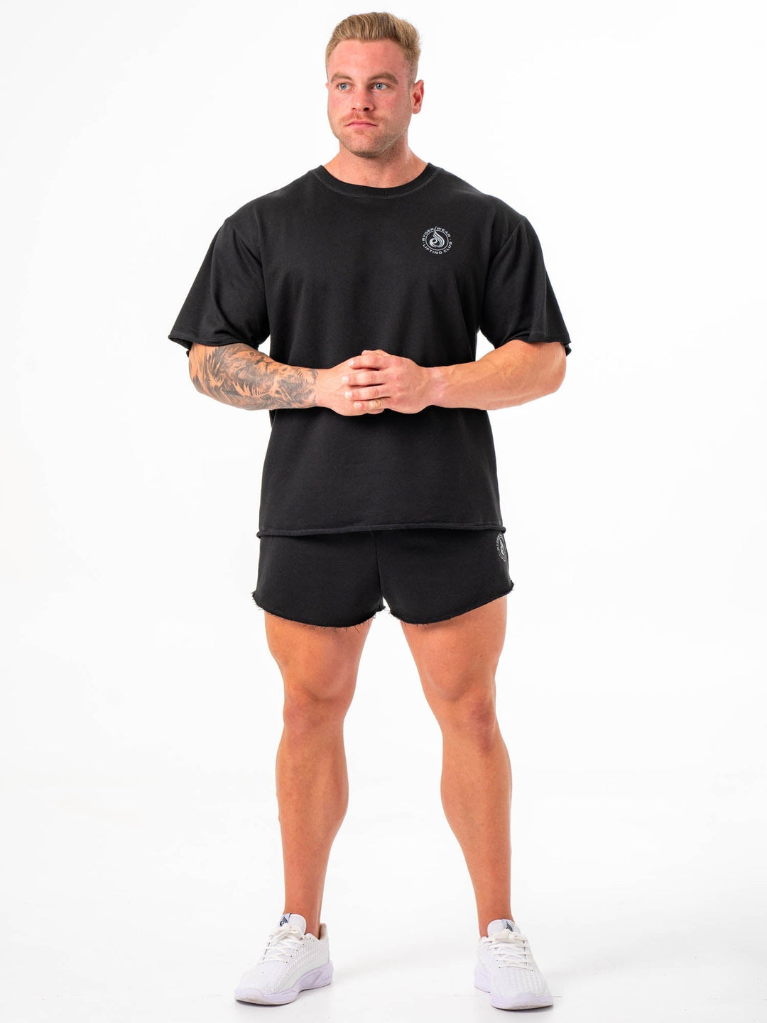 Box Fleece T-Shirt - Black Clothing Ryderwear