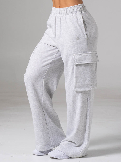 Cargo Track Pant Snow Marl