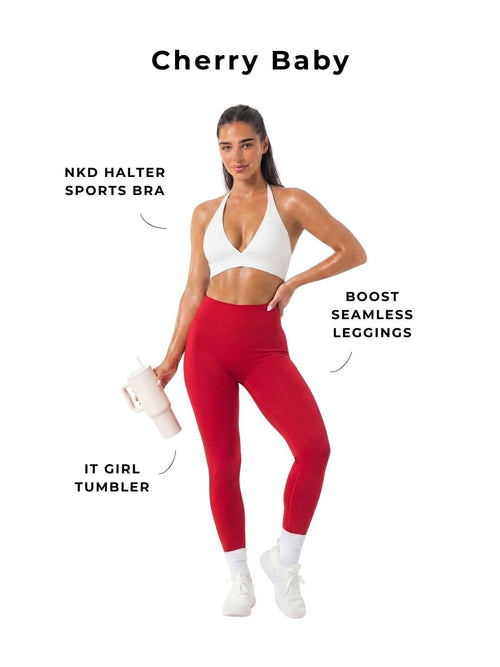Cherry Baby Sports Bra • Leggings • Tumbler
