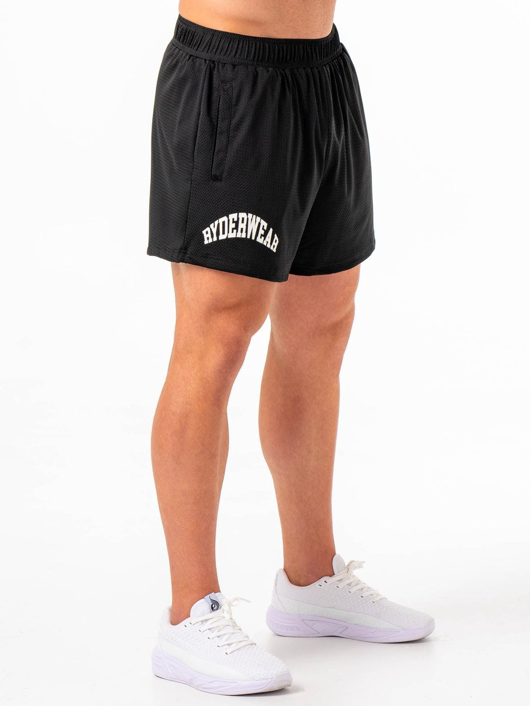 Collegiate Mesh Short - Black Clothing Ryderwear