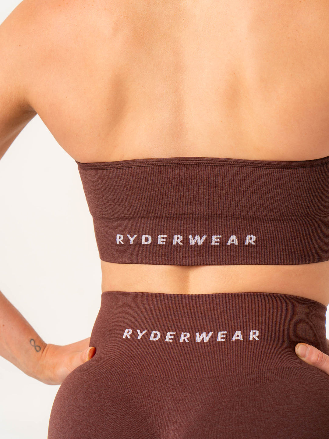 Contour Halter Bra - Chocolate Marl Clothing Ryderwear