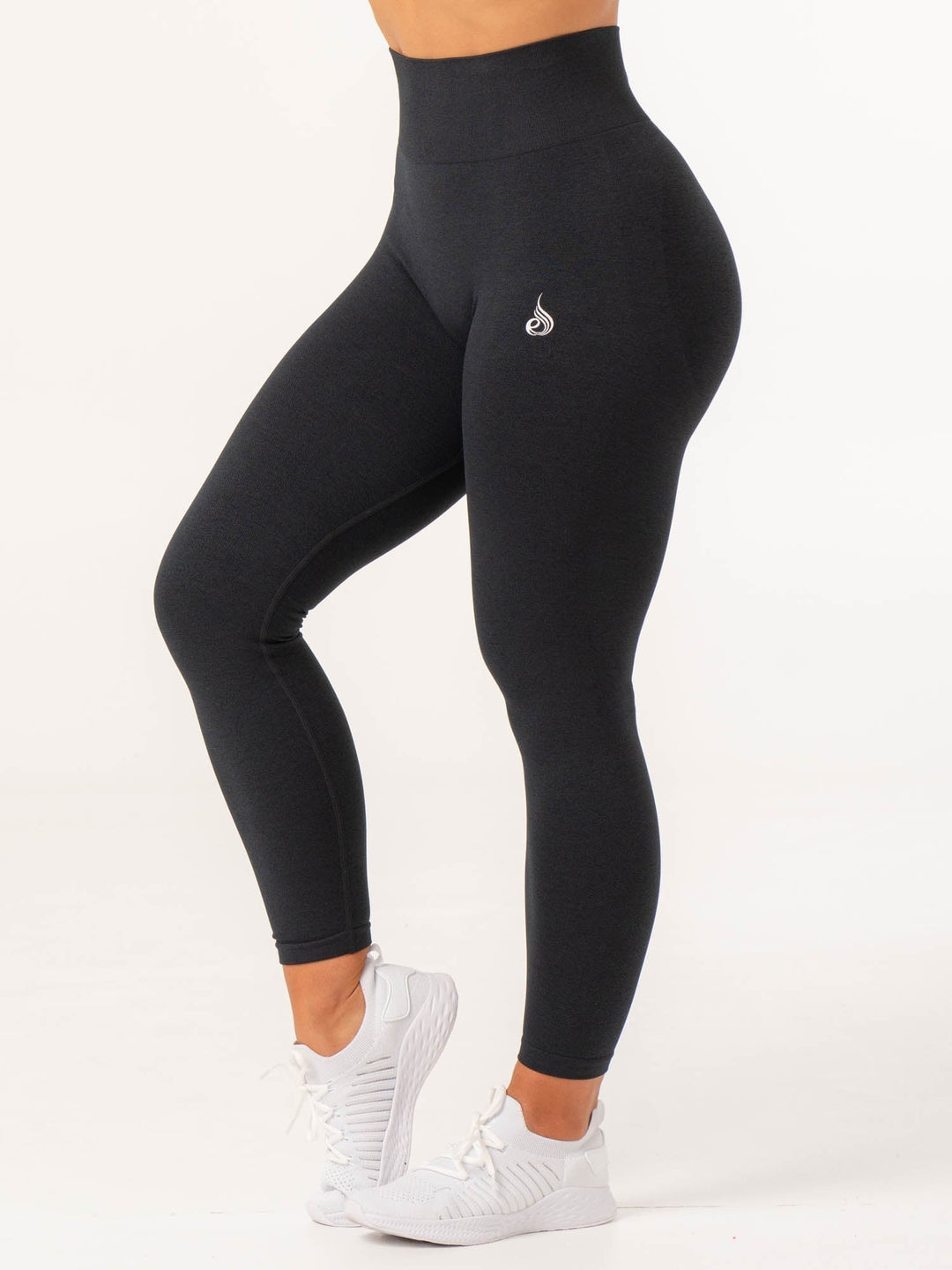 Contour Seamless Leggings - Black Marl Clothing Ryderwear