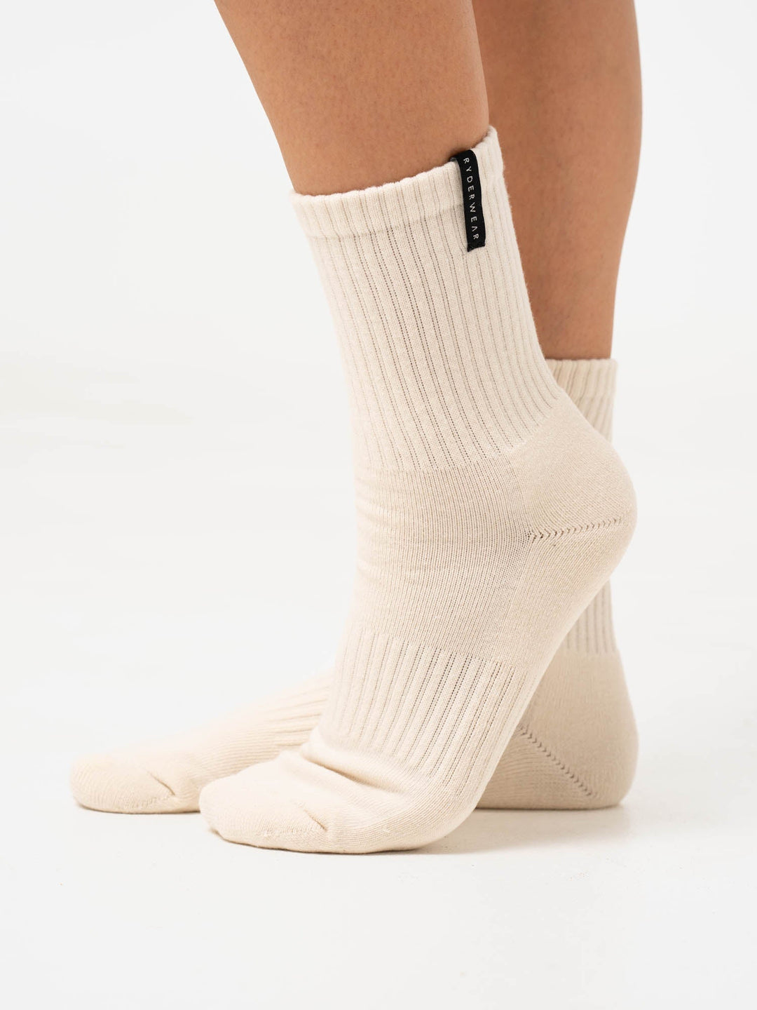 Crew Socks - Latte Stonewash Accessories Ryderwear