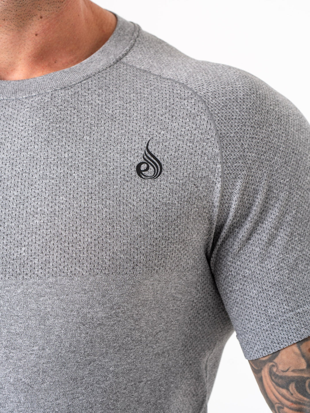 Element Seamless T-Shirt - Charcoal Marl Clothing Ryderwear