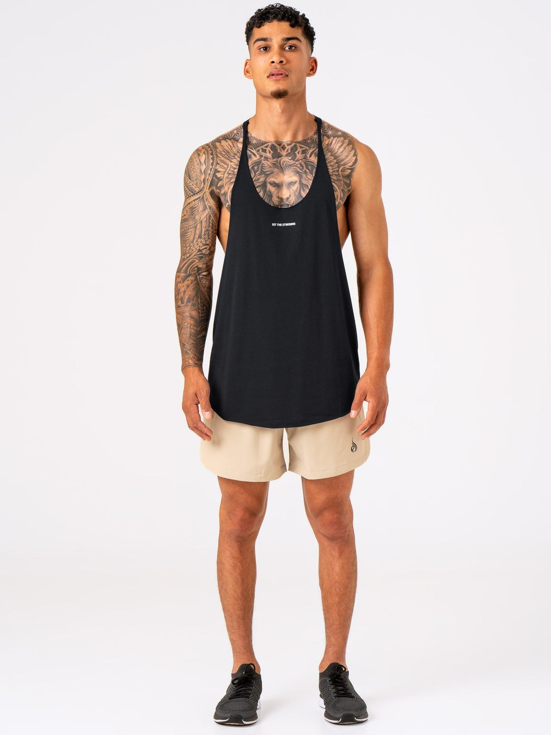 Emerge Arnie T-Back - Black Clothing Ryderwear