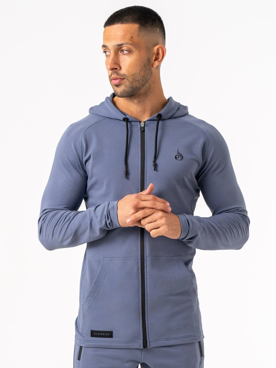 Endurance Zip Up Jacket - Denim Blue Clothing Ryderwear