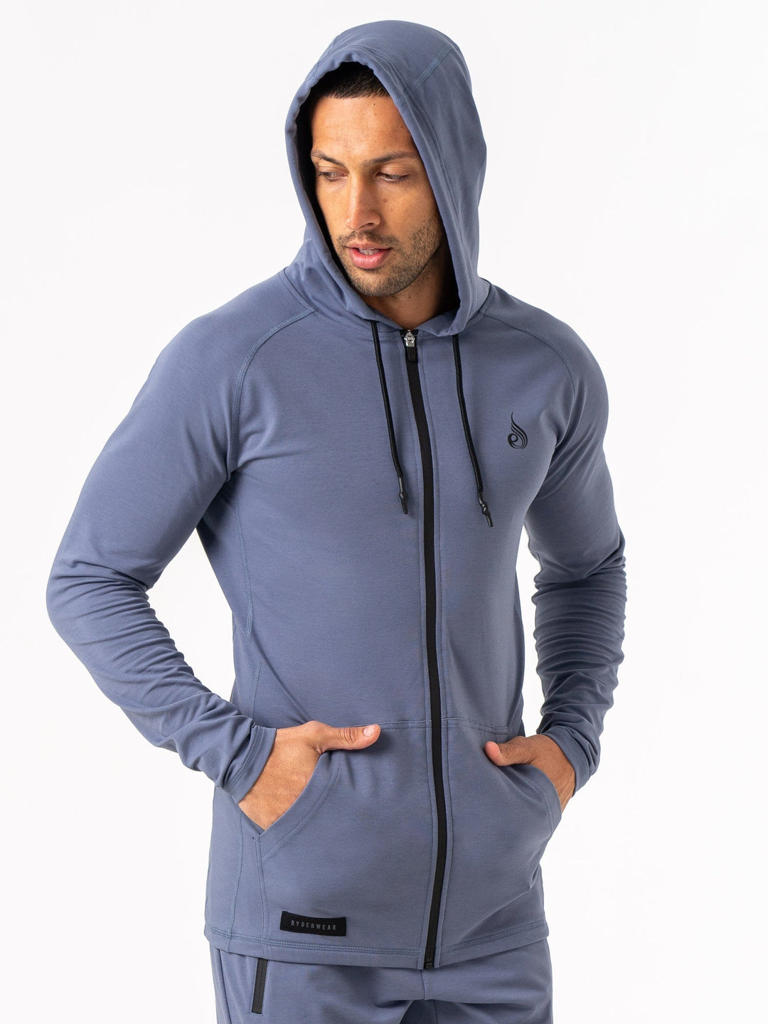 Endurance Zip Up Jacket - Denim Blue Clothing Ryderwear