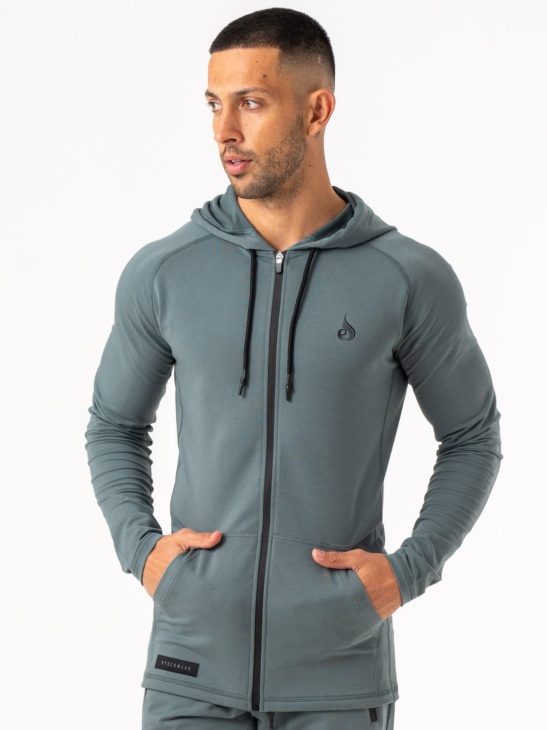 Endurance Zip Up Jacket - Fern Green Clothing Ryderwear
