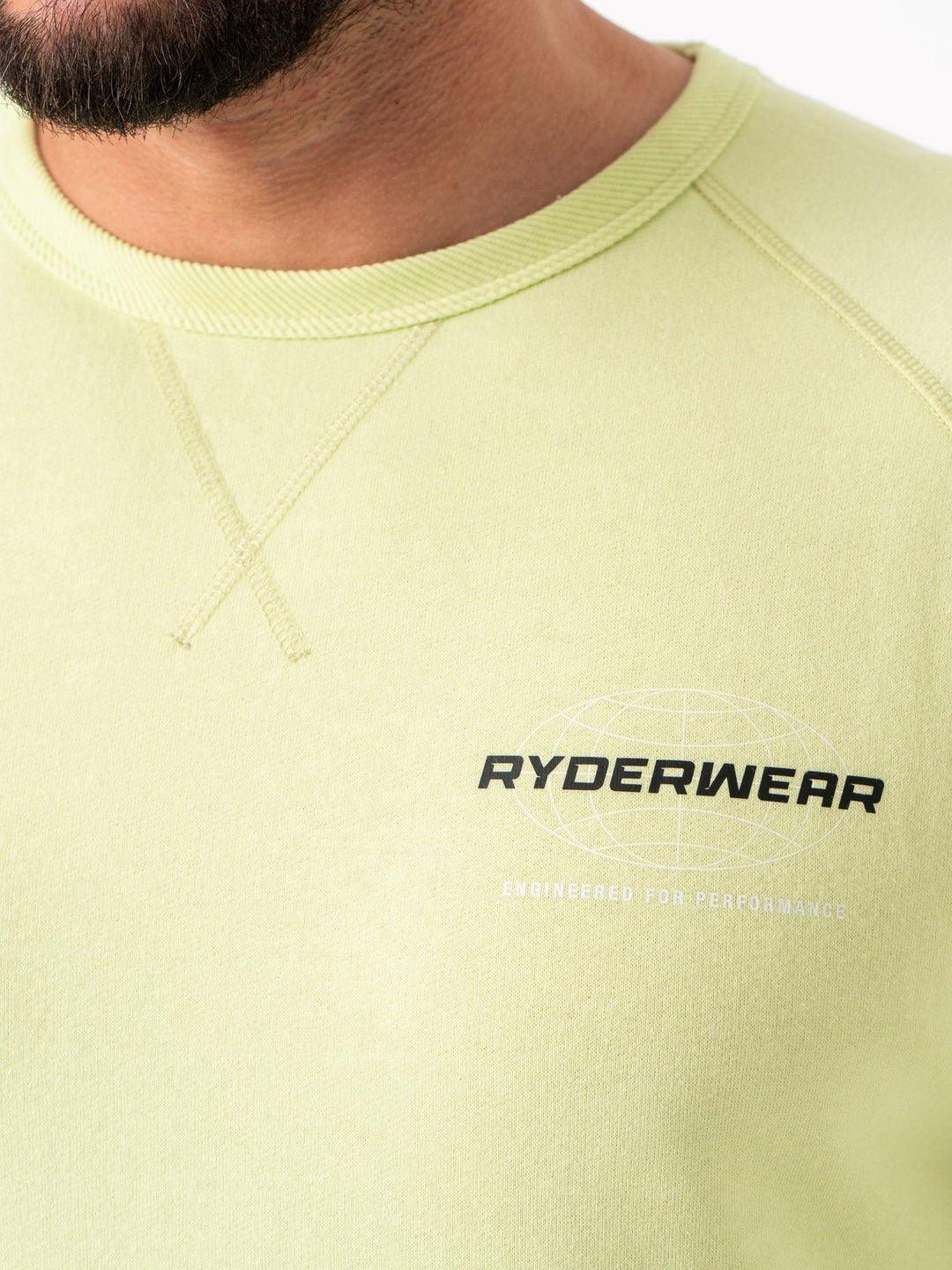 Energy Crew Neck - Lime Clothing Ryderwear
