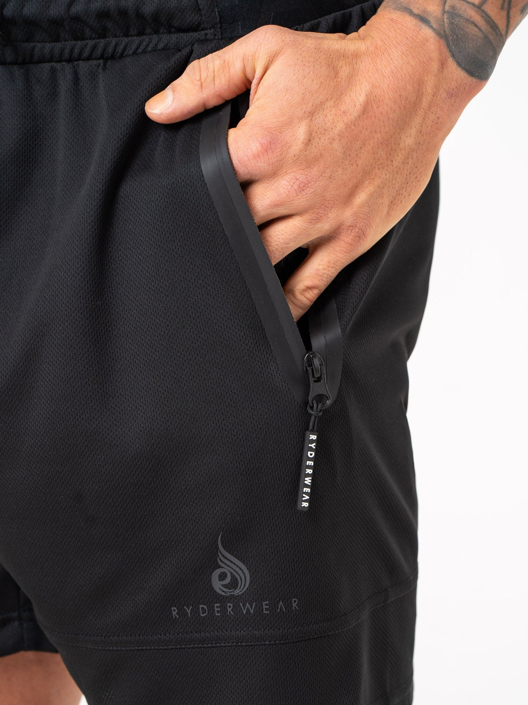Energy Mesh Shorts - Black Clothing Ryderwear