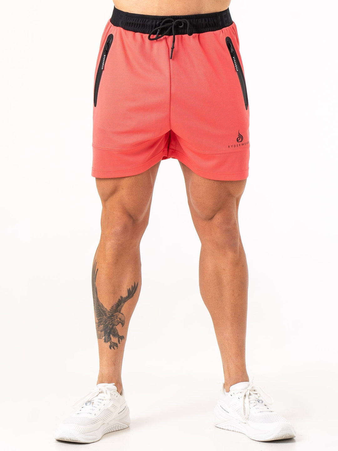 Energy Mesh Shorts - Coral Clothing Ryderwear