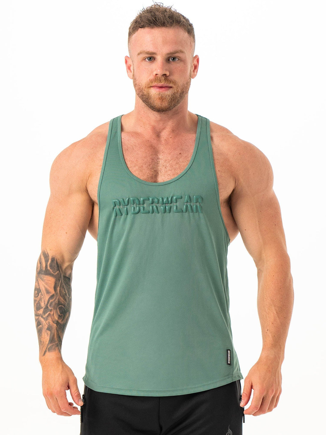 Energy Mesh T-Back - Fern Green Clothing Ryderwear