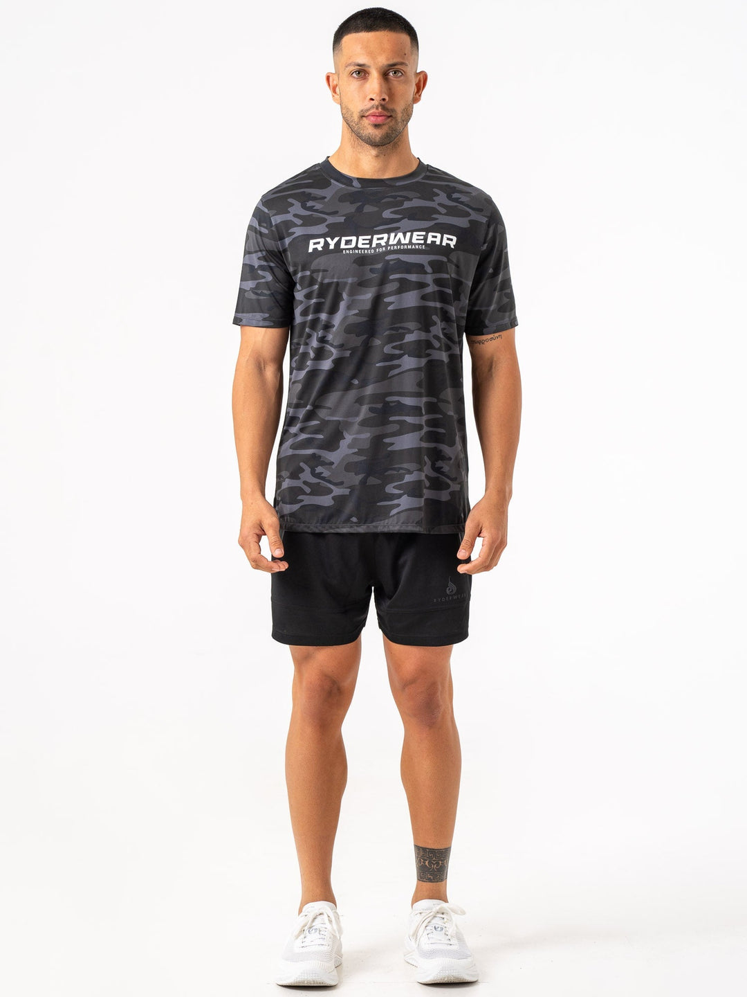 Energy T-Shirt - Black Camo Clothing Ryderwear