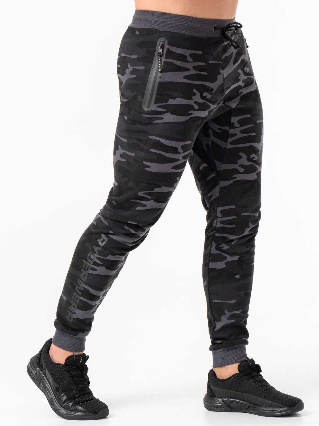 Energy Track Pants - Black Camo Clothing Ryderwear