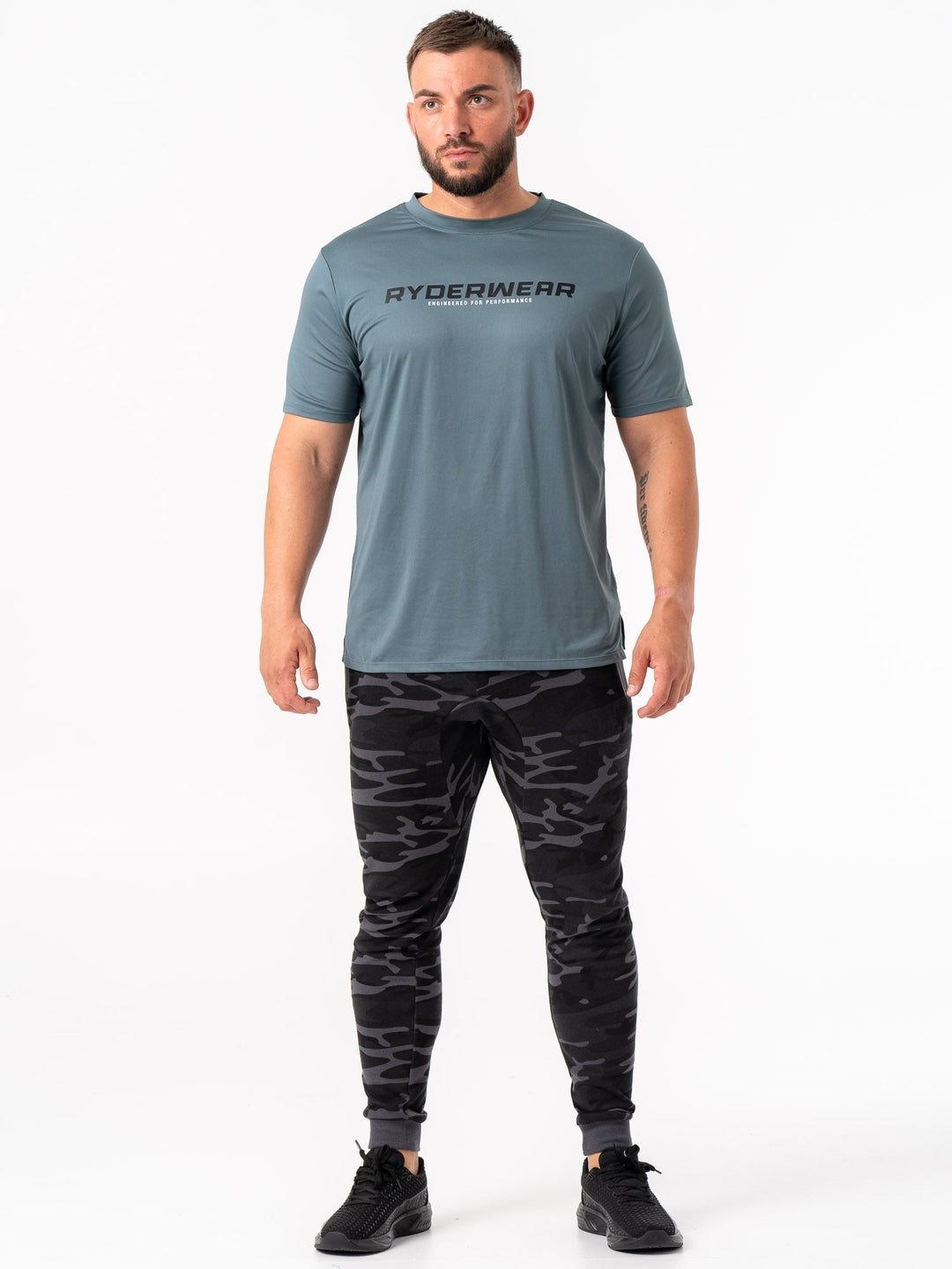 Energy Track Pants - Black Camo Clothing Ryderwear