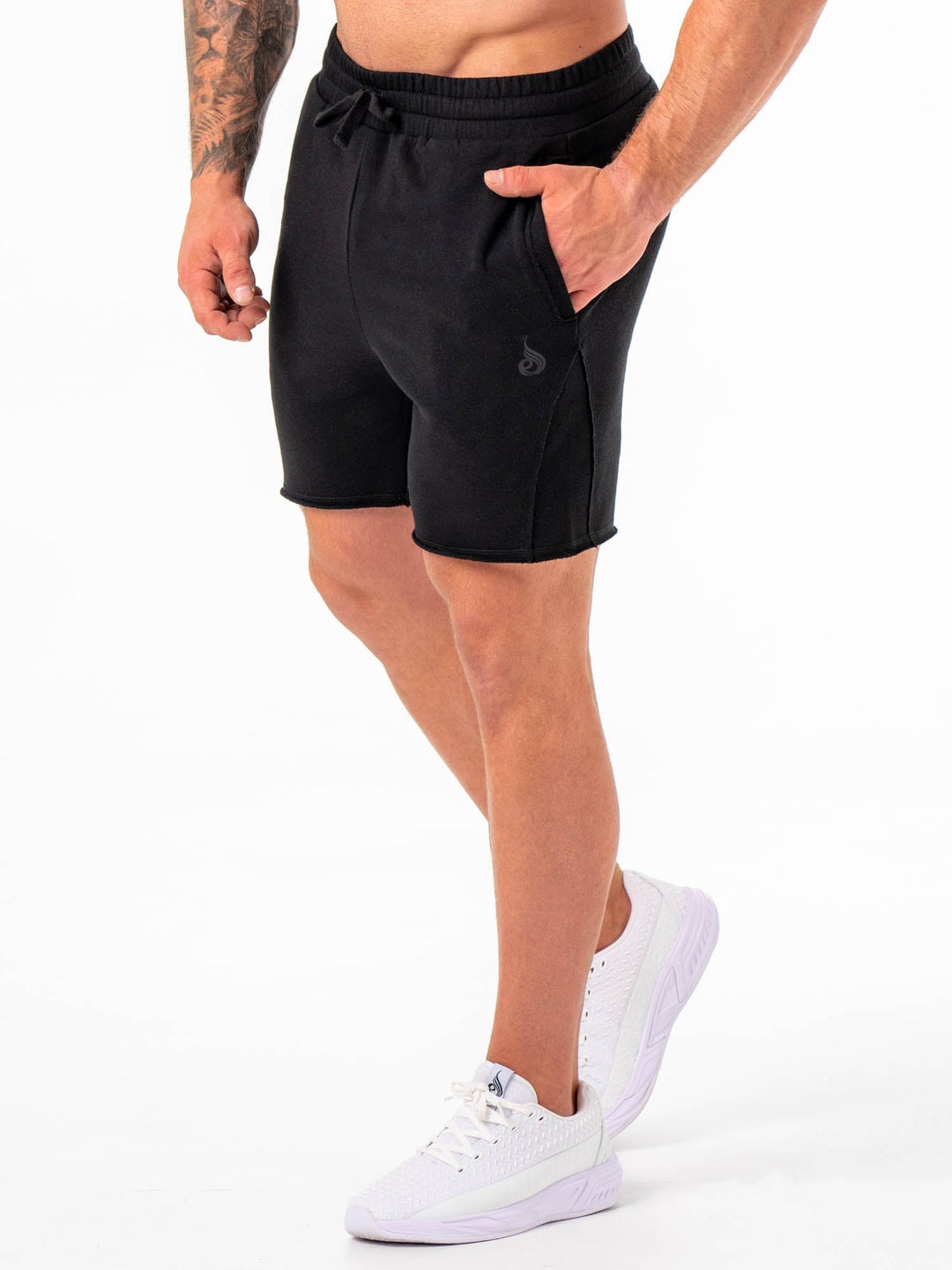 Force 6" Track Shorts - Black Clothing Ryderwear