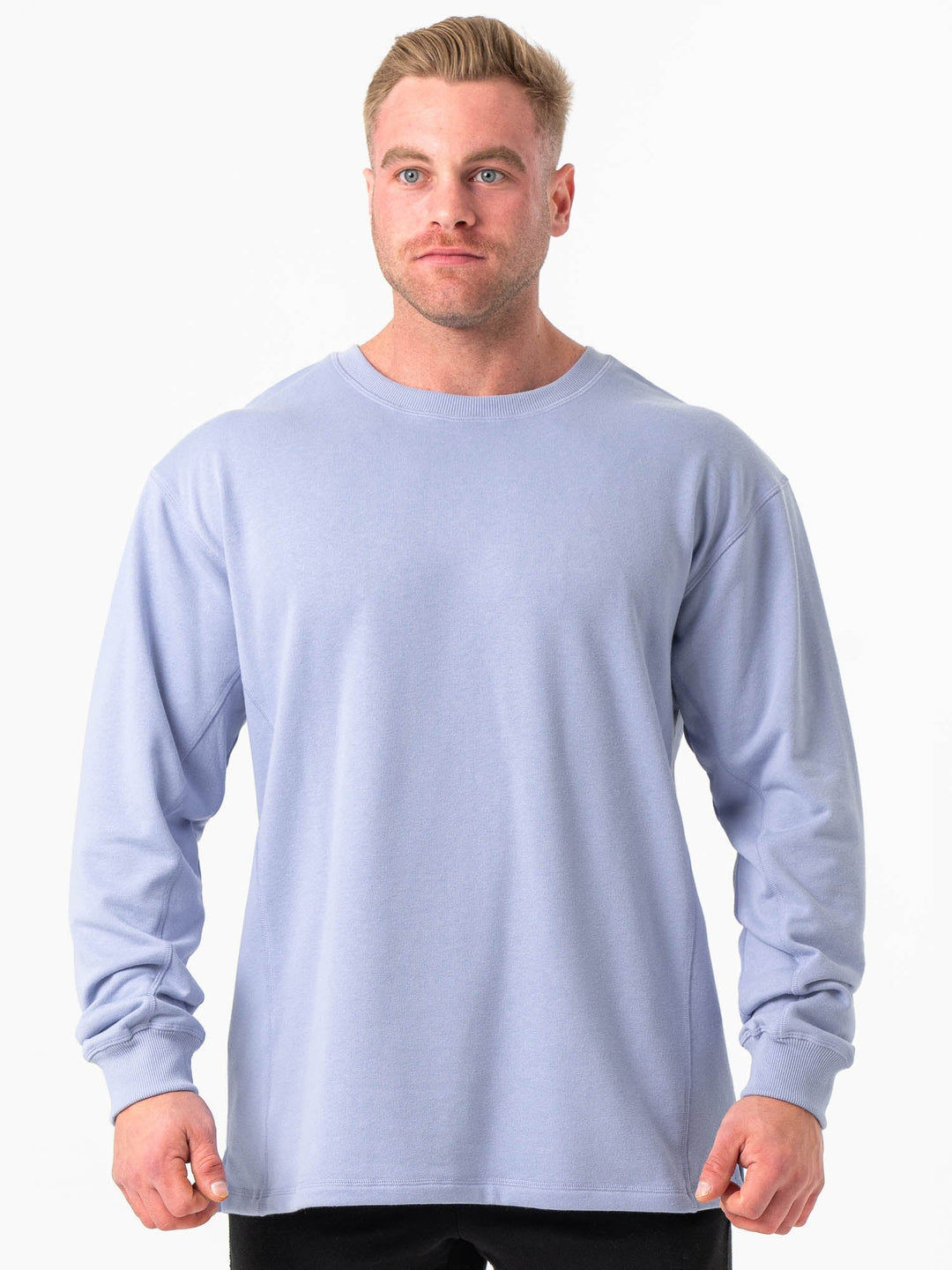 Force Crew Neck - Lilac Blue Clothing Ryderwear