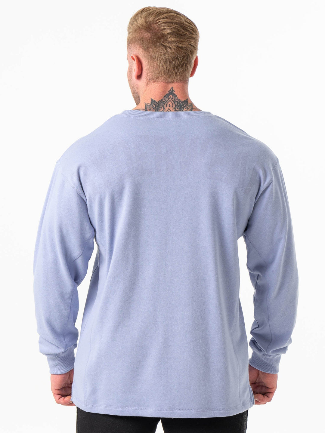 Force Crew Neck - Lilac Blue Clothing Ryderwear