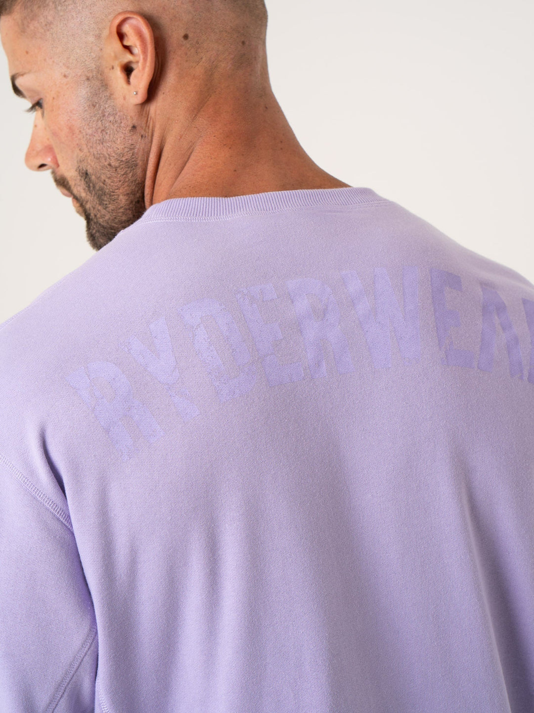 Force Crew Neck - Purple Clothing Ryderwear