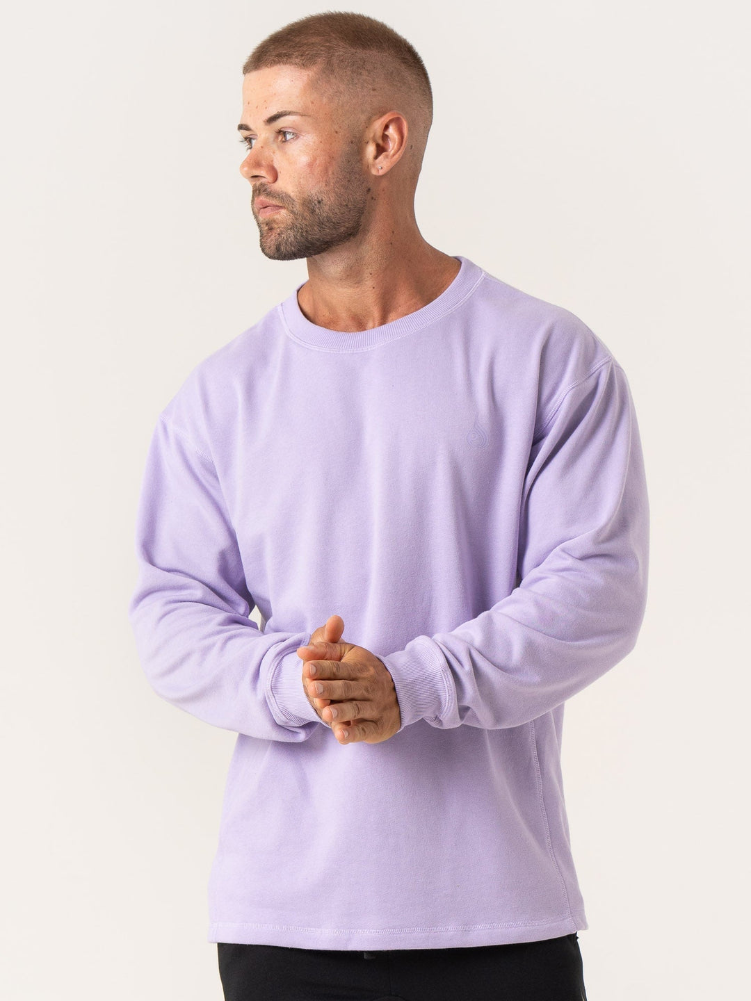 Force Crew Neck - Purple Clothing Ryderwear