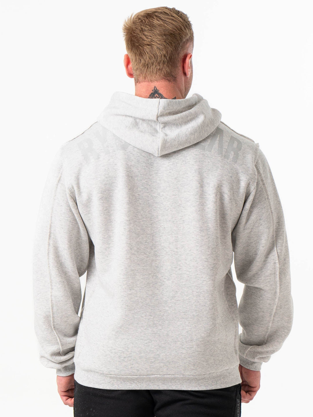 Force Hoodie - Chalk Grey Marl Clothing Ryderwear