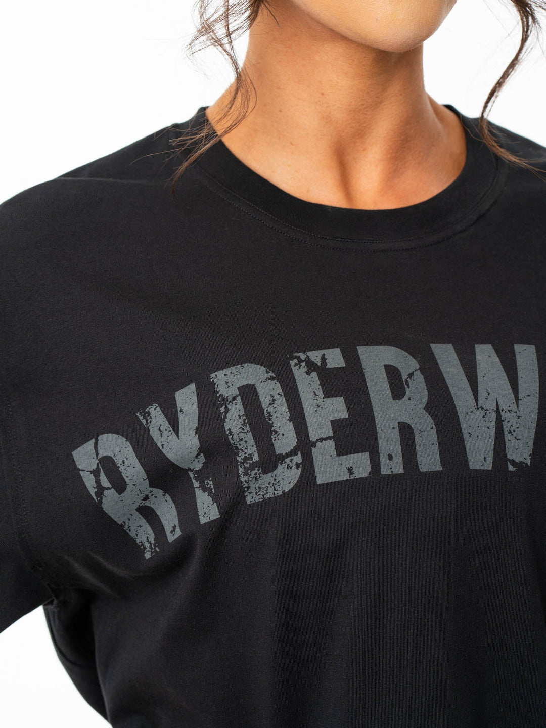 Force Oversized T-Shirt - Black Clothing Ryderwear