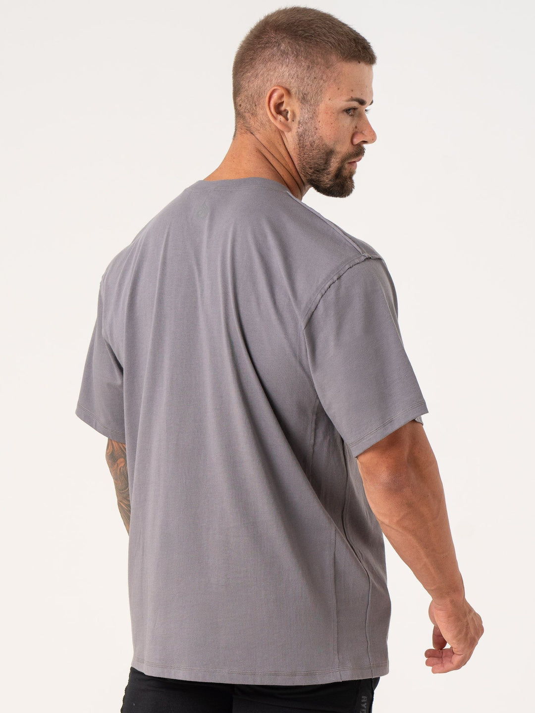 Force Oversized T-Shirt - Charcoal Clothing Ryderwear