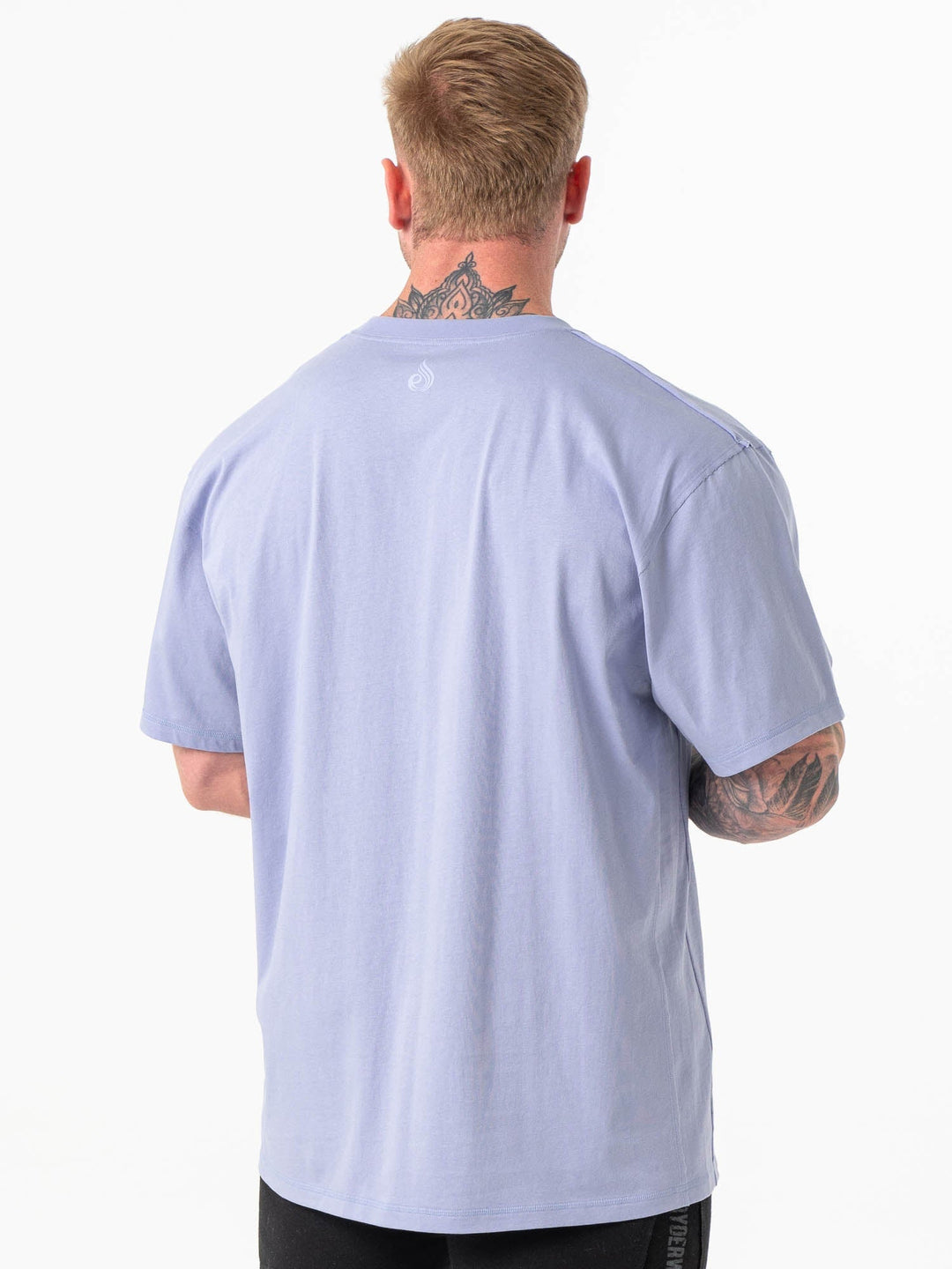 Force Oversized T-Shirt - Lilac Blue Clothing Ryderwear