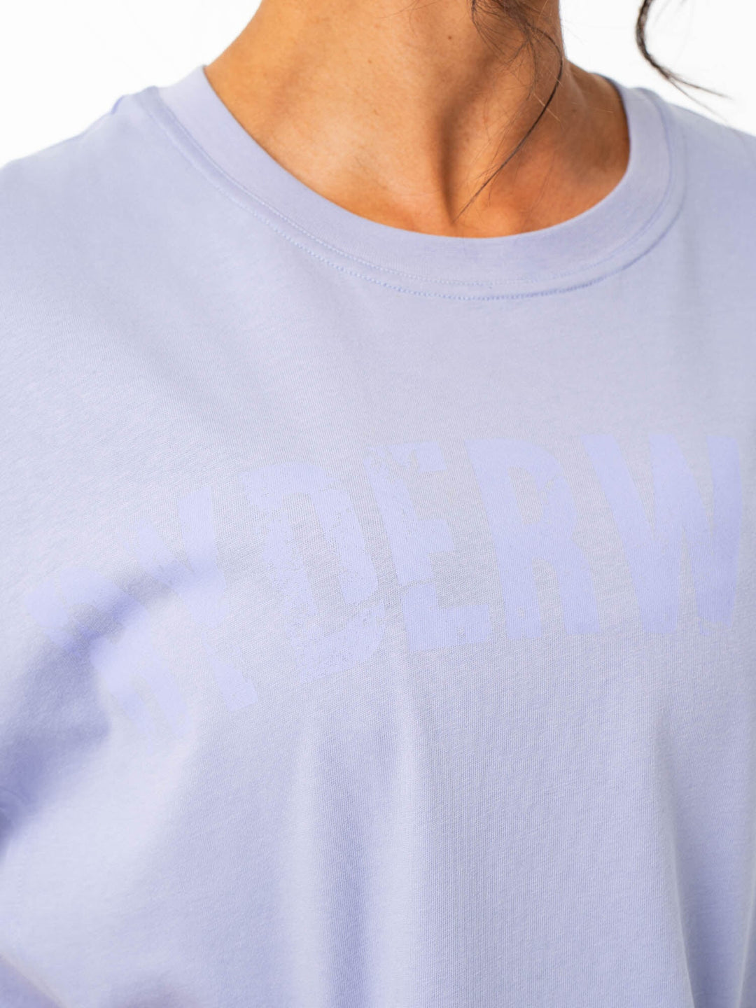 Force Oversized T-Shirt - Lilac Blue Clothing Ryderwear