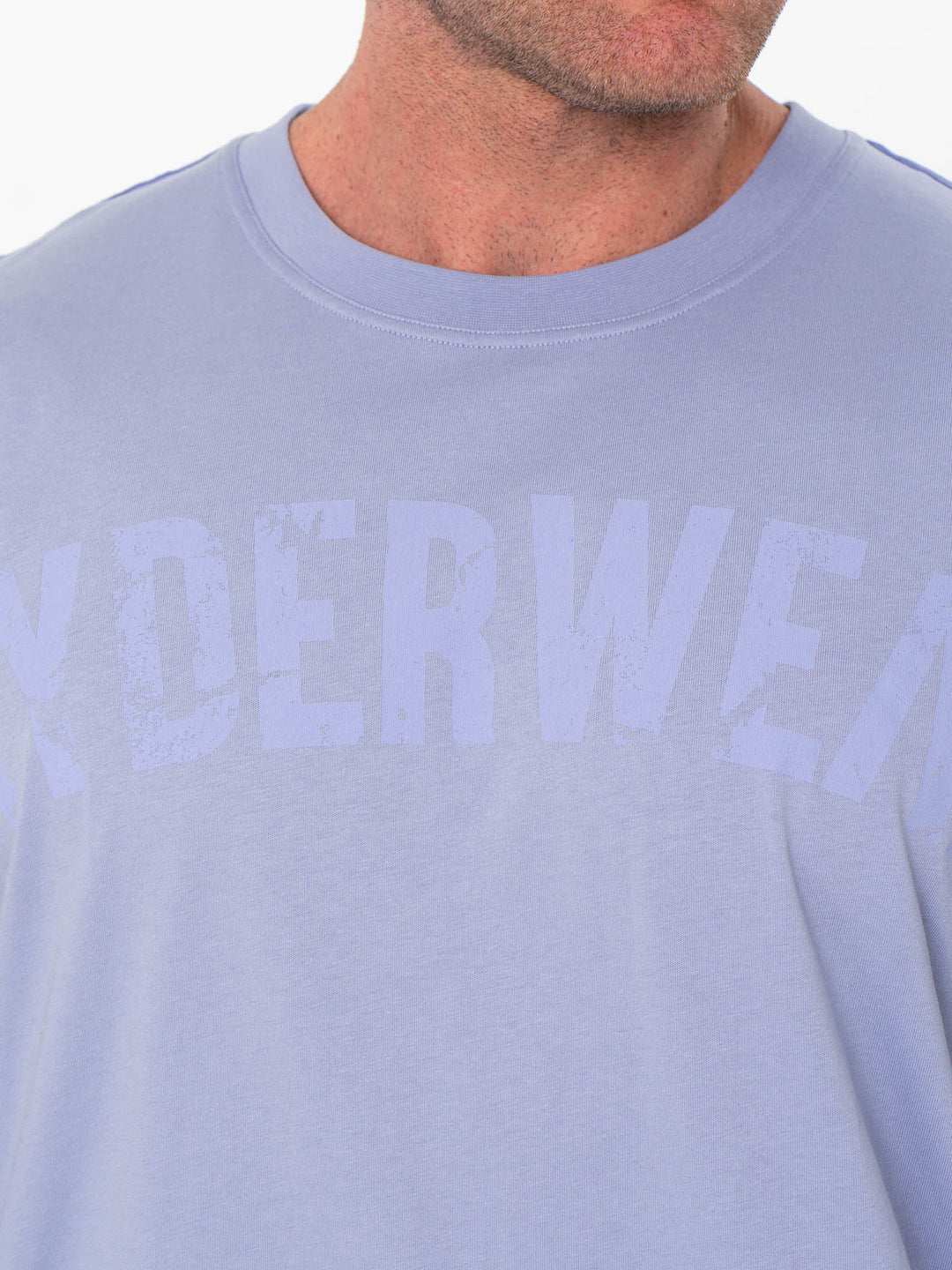 Force Oversized T-Shirt - Lilac Blue Clothing Ryderwear