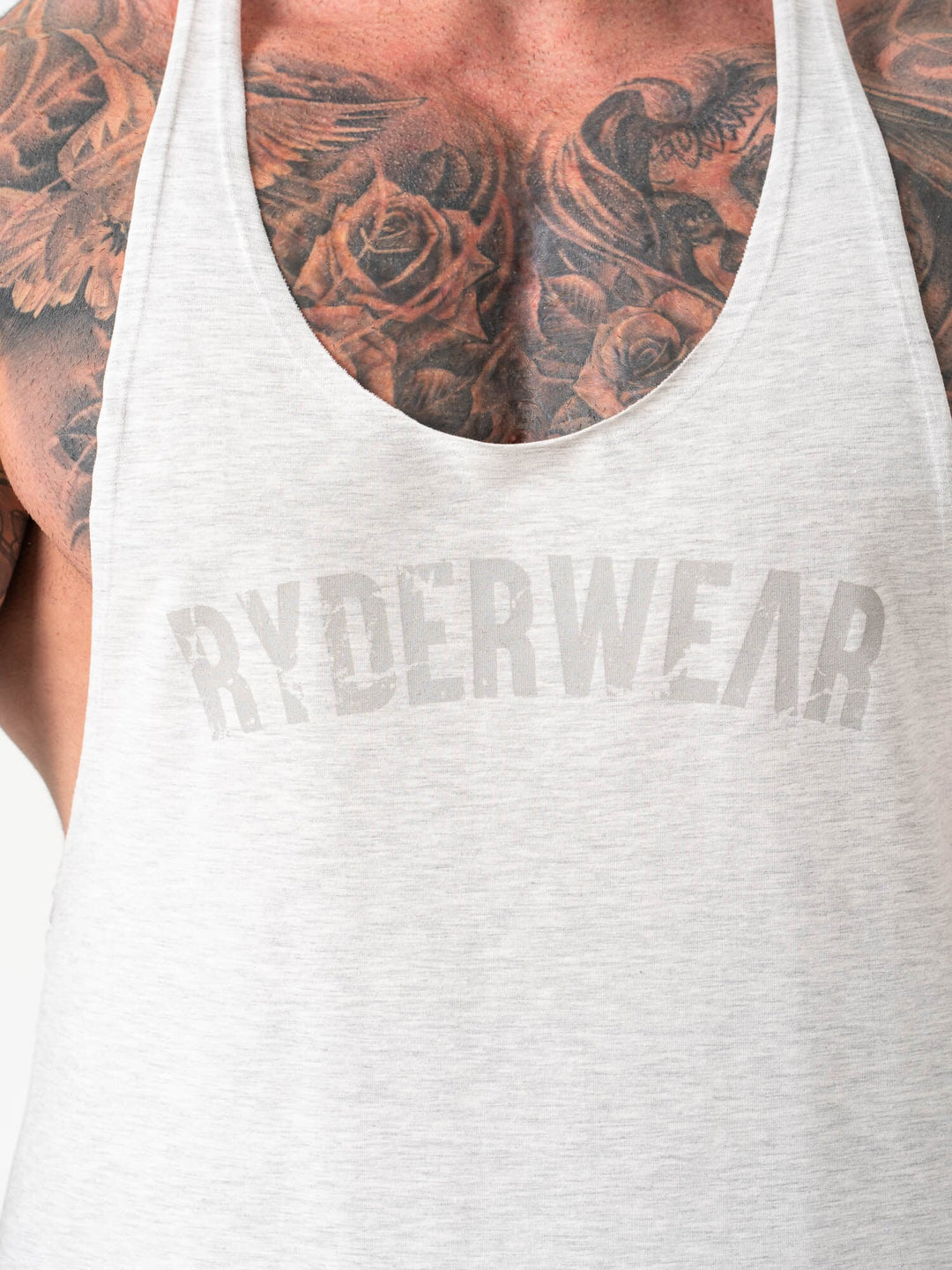 Force Stringer - Chalk Grey Marl Clothing Ryderwear