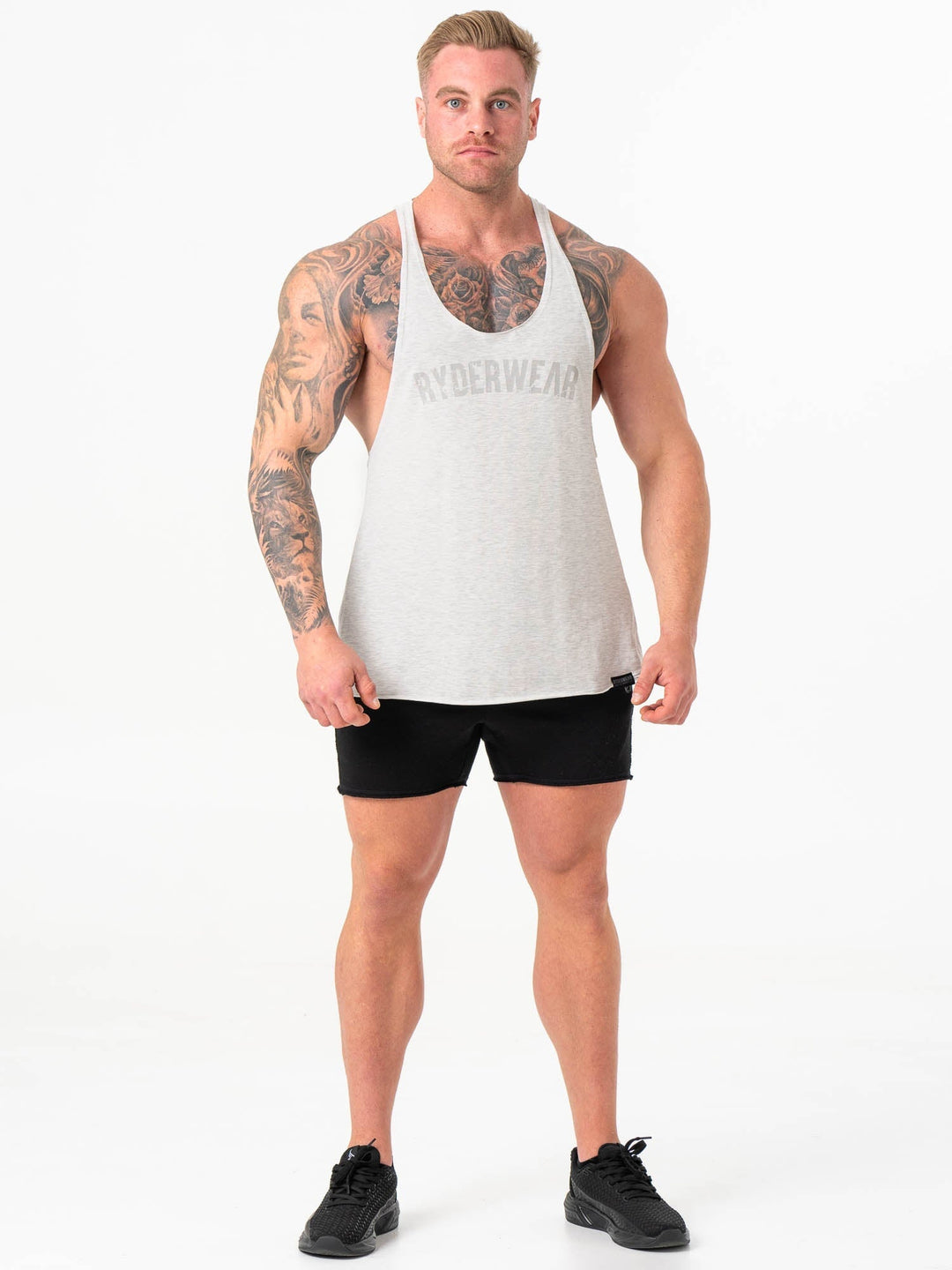 Force Stringer - Chalk Grey Marl Clothing Ryderwear